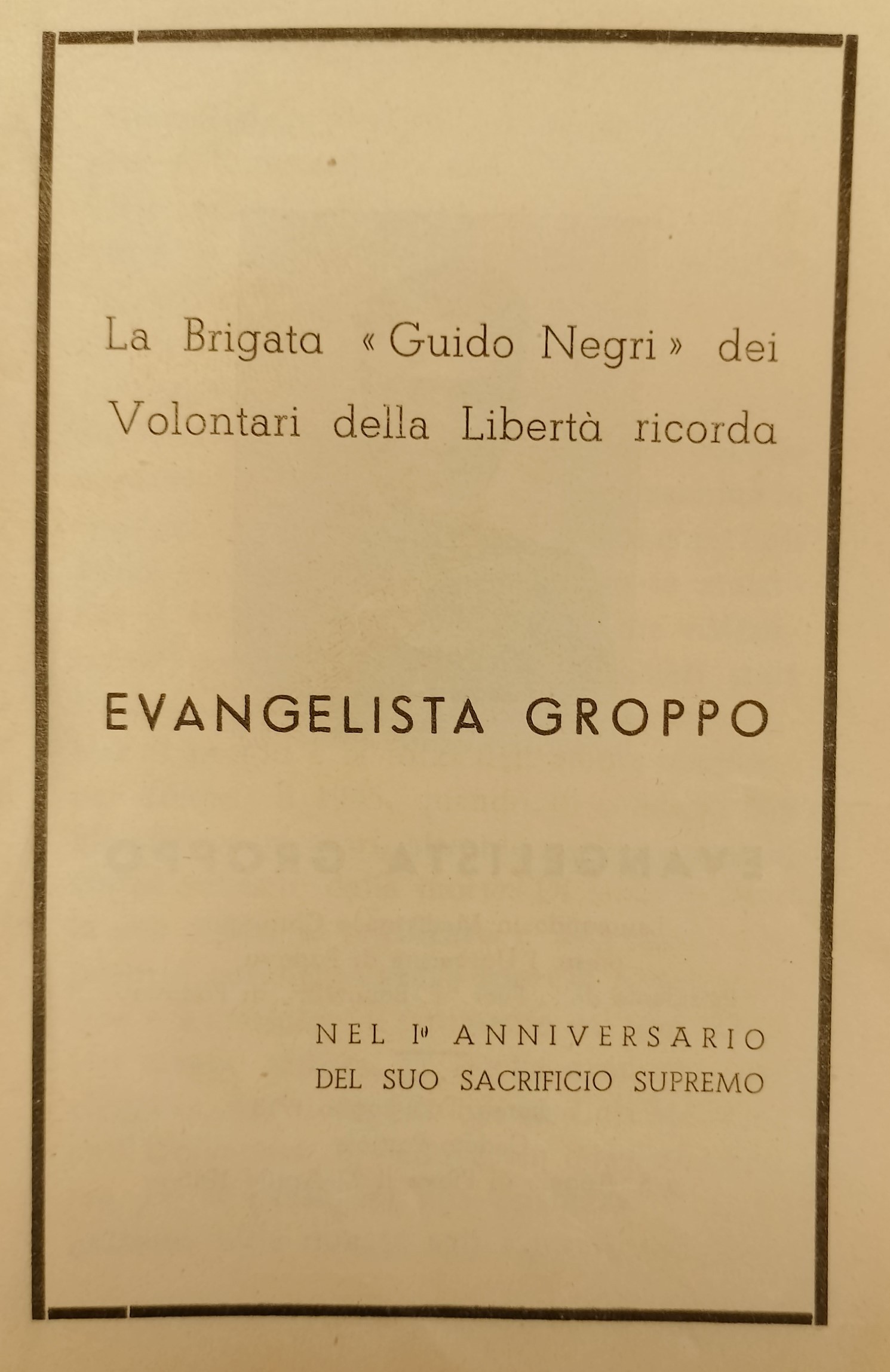 I anniversario 1